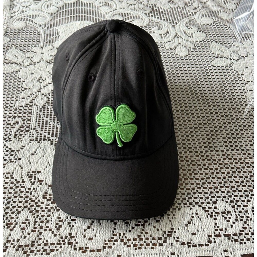 Black Clover Hat / Cap with Embroidery Green Clover